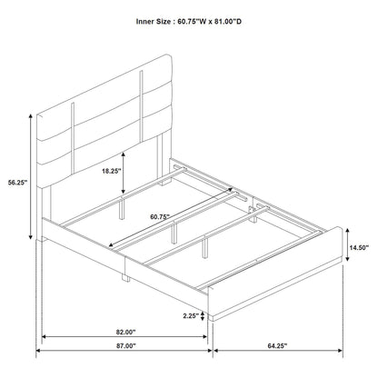 Lauryn - Upholstered Panel Bed