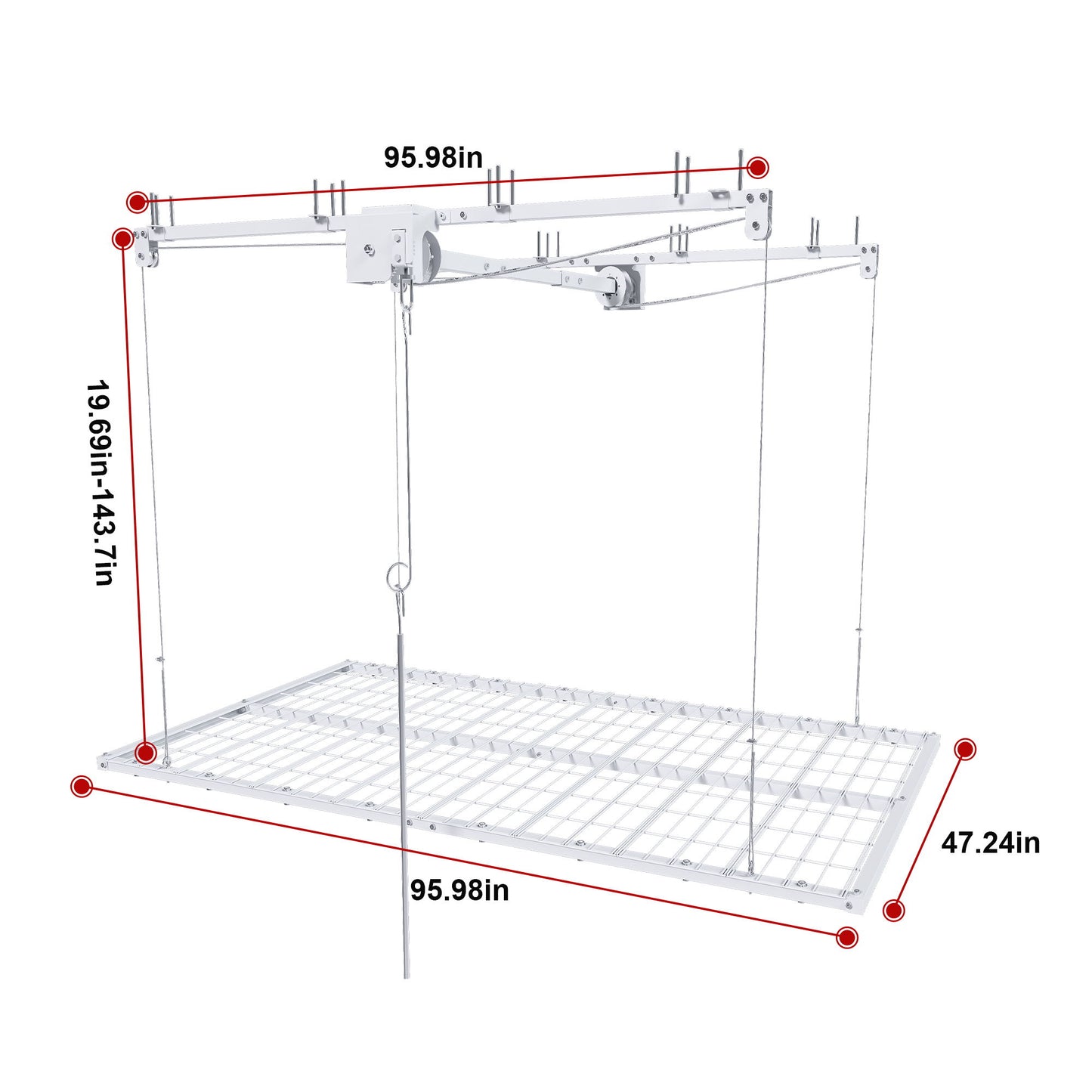 Overhead Garage Storage Rack