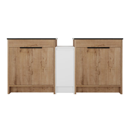 Freestanding Bathroom Vanity With Sink, Storage Cabinets, Soft Closing Doors