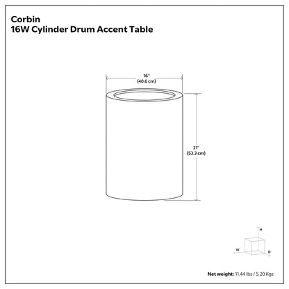 Corbin - Hammered Metal Side Table