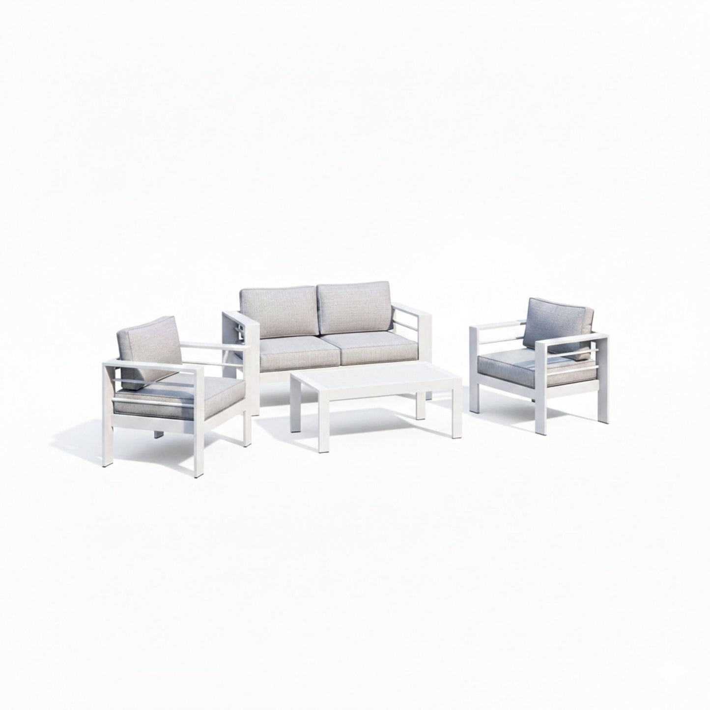 Outdoor Patio Set With All-Weather Thick Cushions
