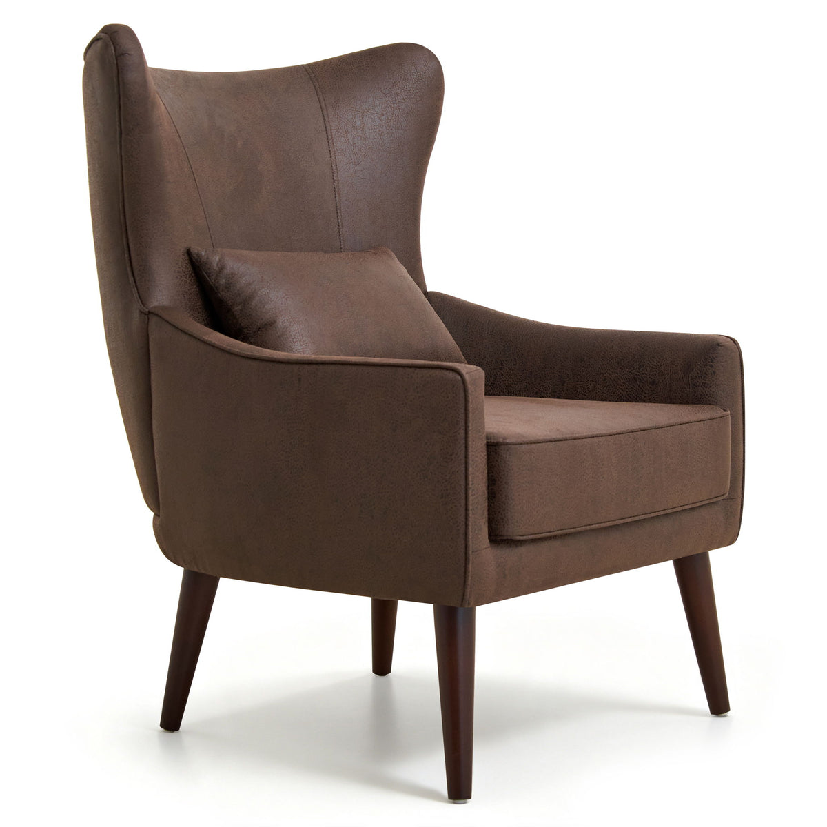 Leisure Chair With Curved Backrest