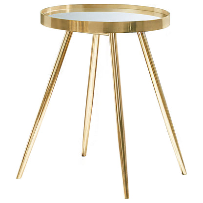 Lymon - Round Top End Table - Gold