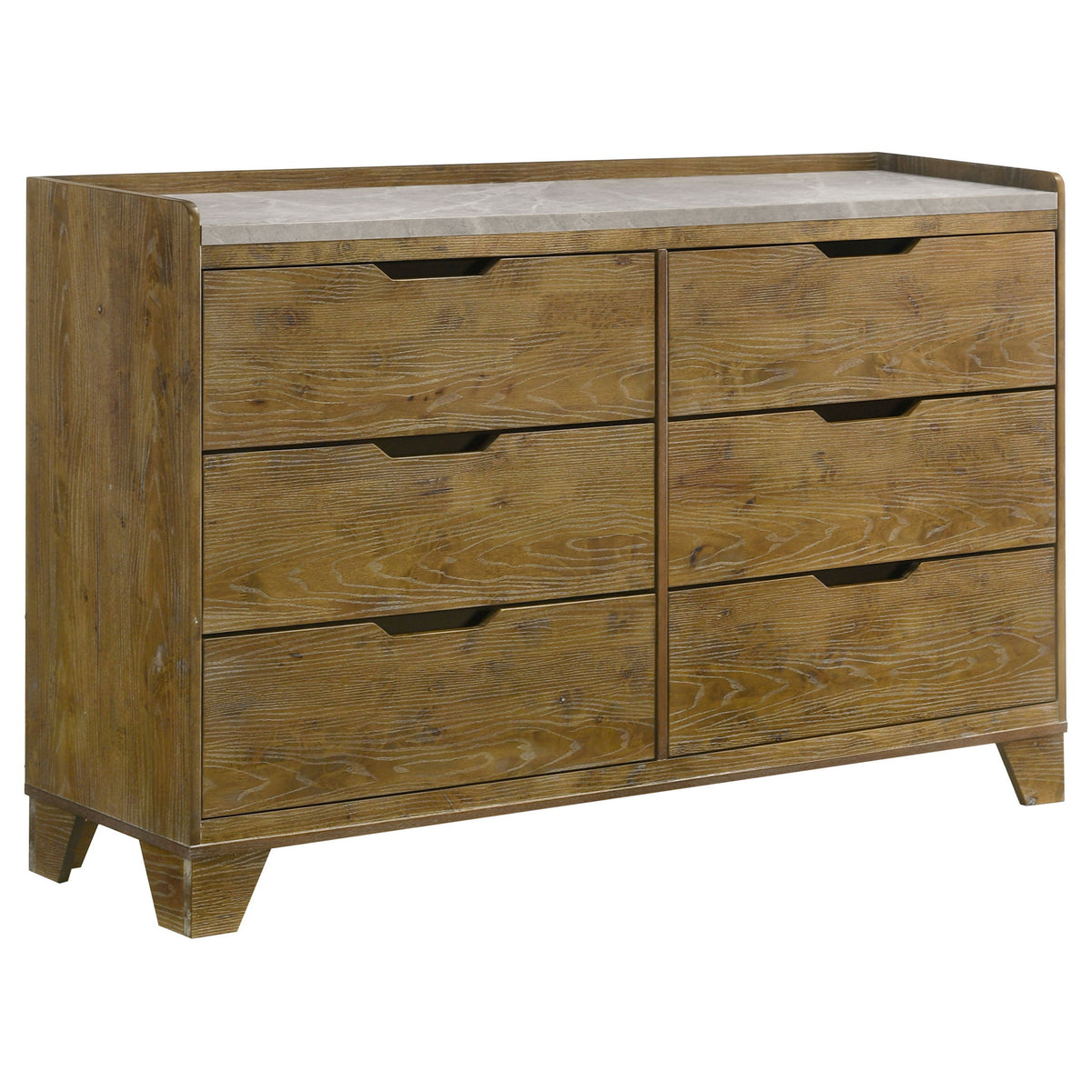 Packard - 6 Drawer Dresser - Oak