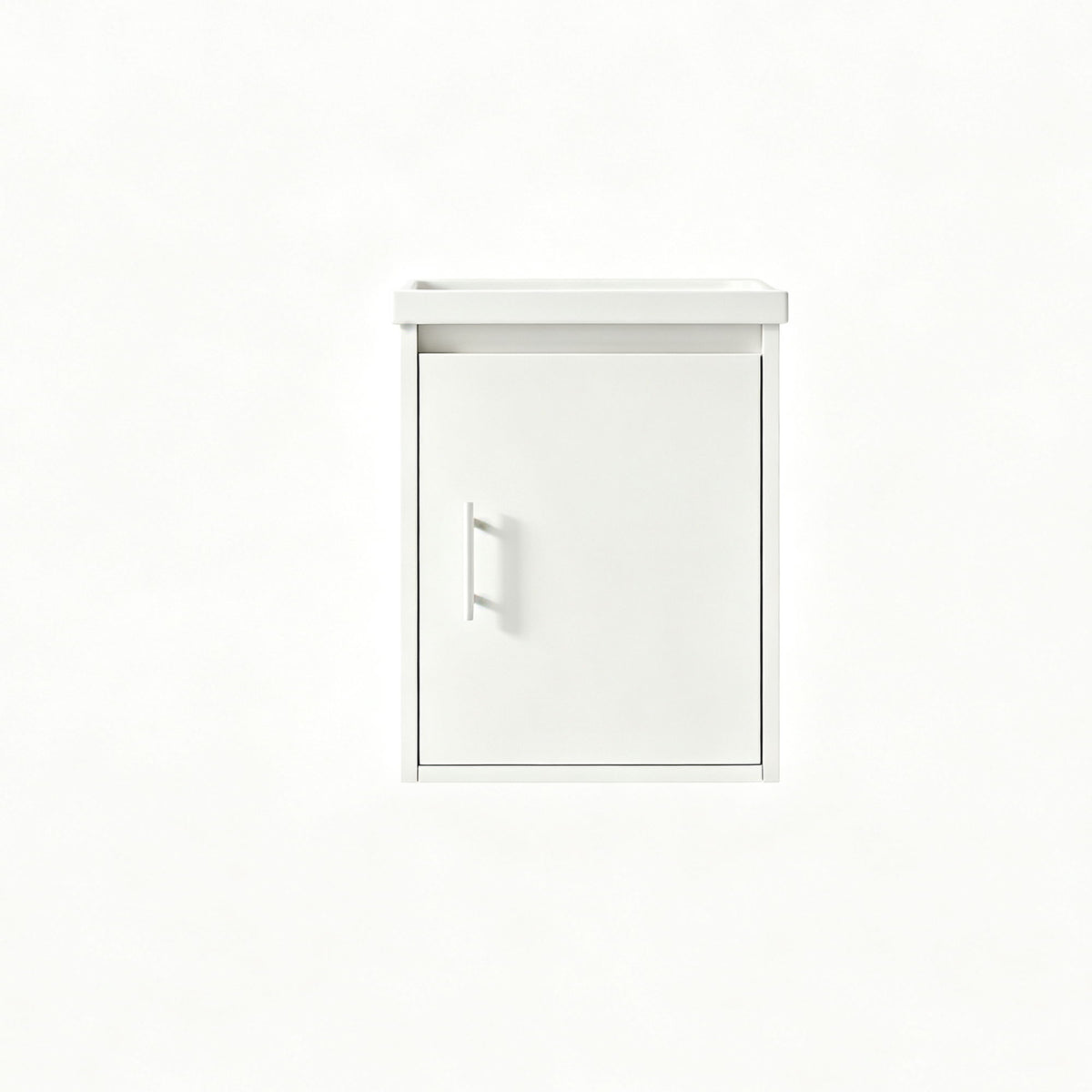 Floating Bathroom Vanity Combo, Wall Mounted Cabinet With Sink & Soft Close Doors For Small Bathrooms