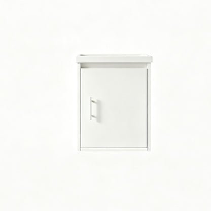 Floating Bathroom Vanity Combo, Wall Mounted Cabinet With Sink & Soft Close Doors For Small Bathrooms