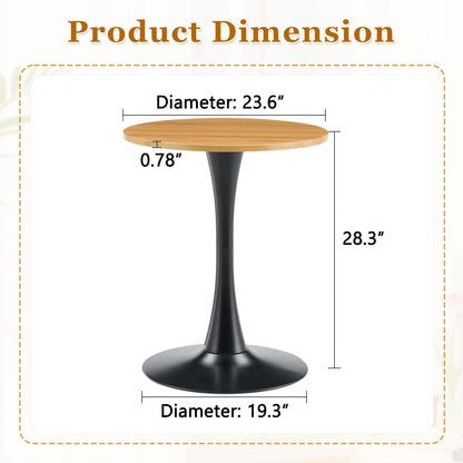 Round Dining Table With Thickened Top For Kitchen