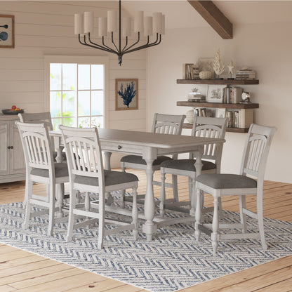 Slat Back Barstools (Set of 2) - Gray