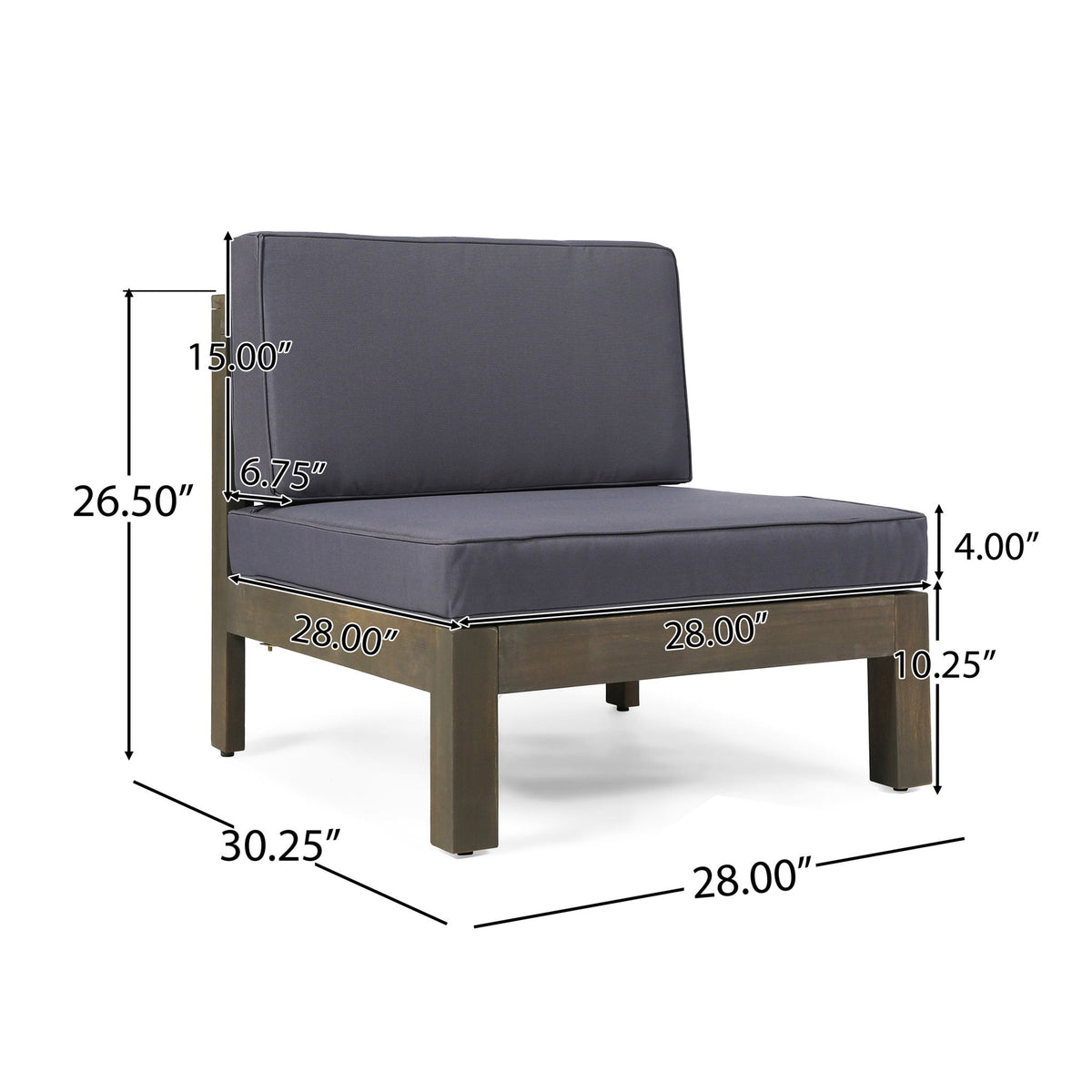 Oana - Armless Chair
