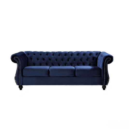 Chesterfield 3 Seater Sofa With Rolled Arms