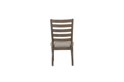 Side Dining Chair With Ladder Back (Set of 2) - Gray