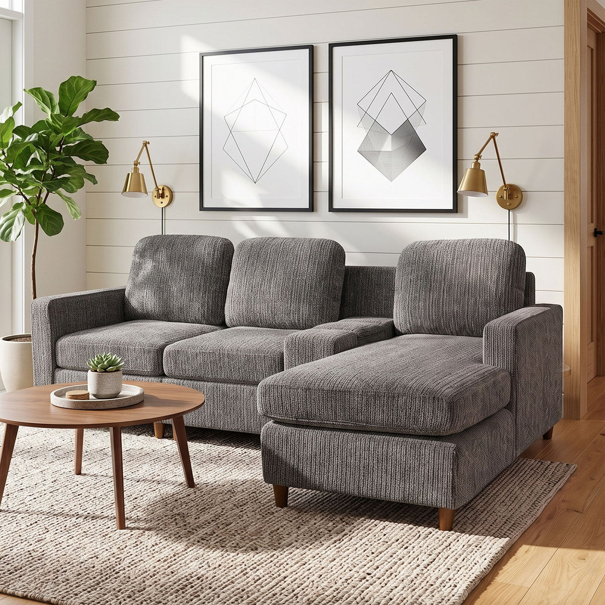 L - Sectional Sofa With Reversible Chaise