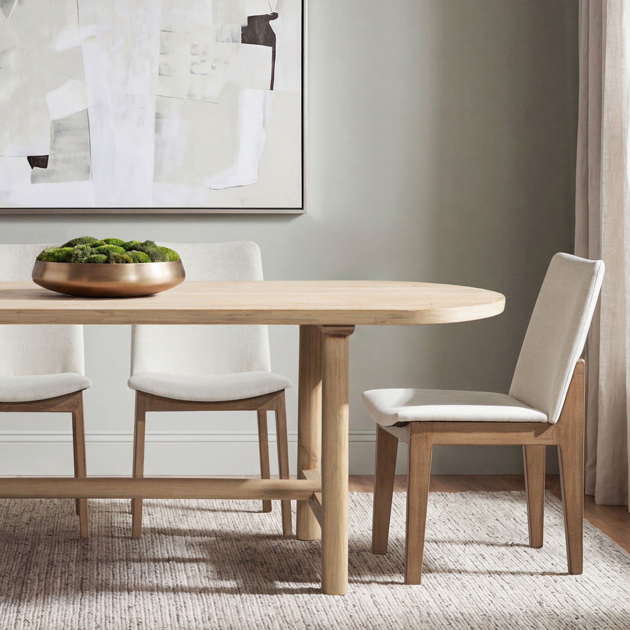 Milo - 8 Seat Oval Dining Table - Natural – Black Dog Furniture
