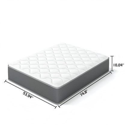 10" Hybrid Mattress With Individual Pocket Coils And Memory Foam