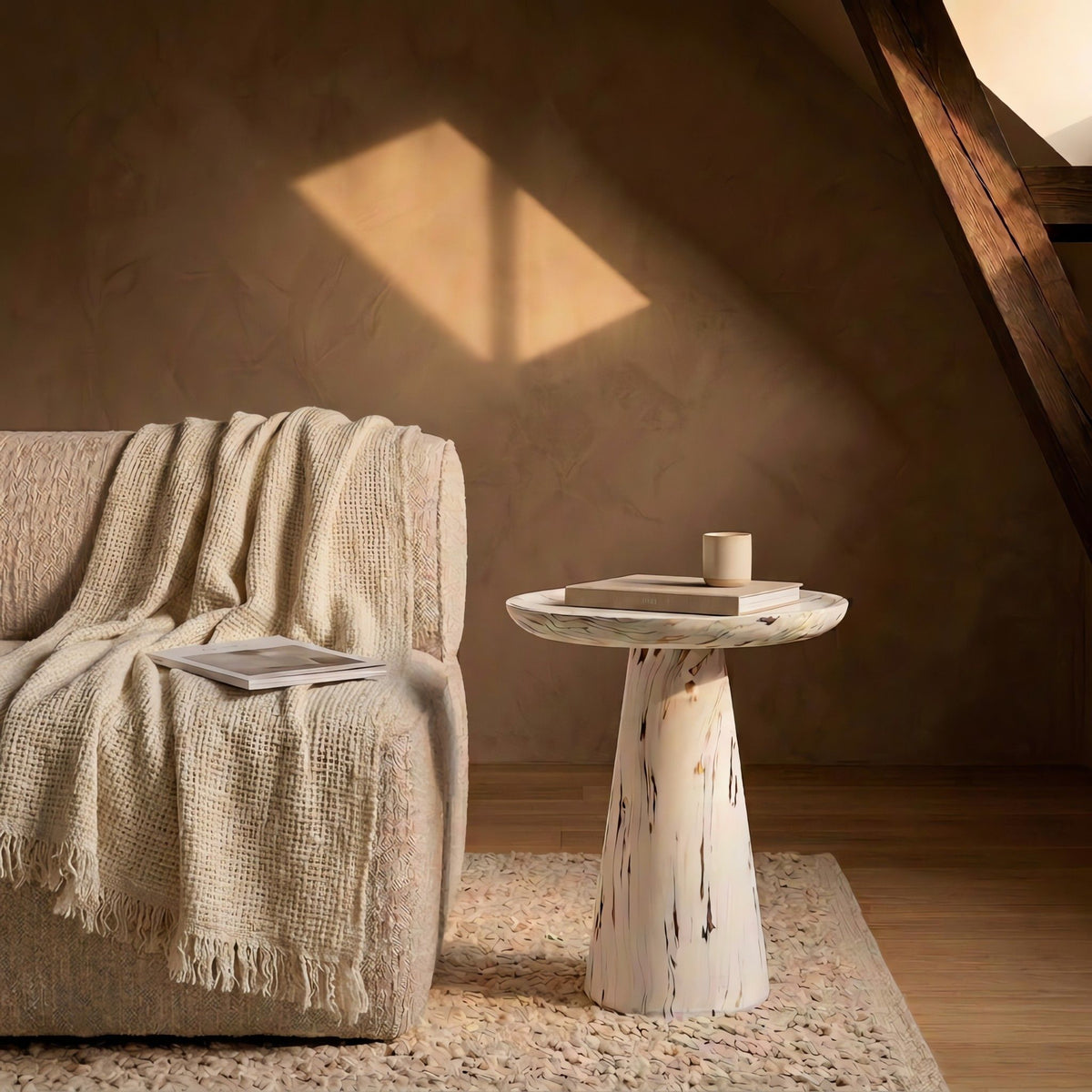 Accent Side Table - Alabaster