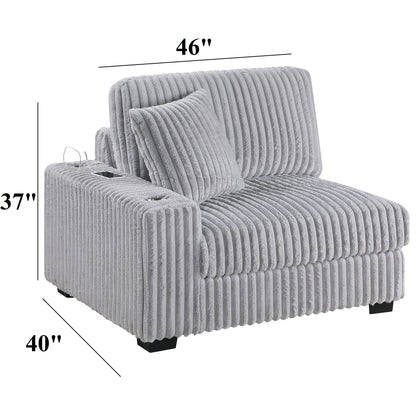 Chair With USB Cup Holder Armrest