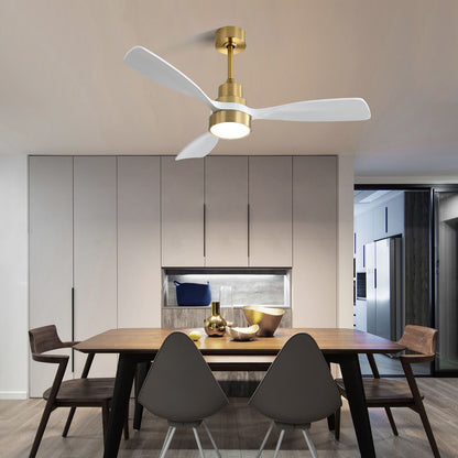 48" Ceiling Fan With 3 Blades, Remote Control Reversible DC Motor For Living Room