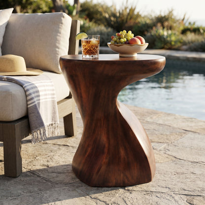 Twisted Sculptural Side Table Indoor / Outdoor
