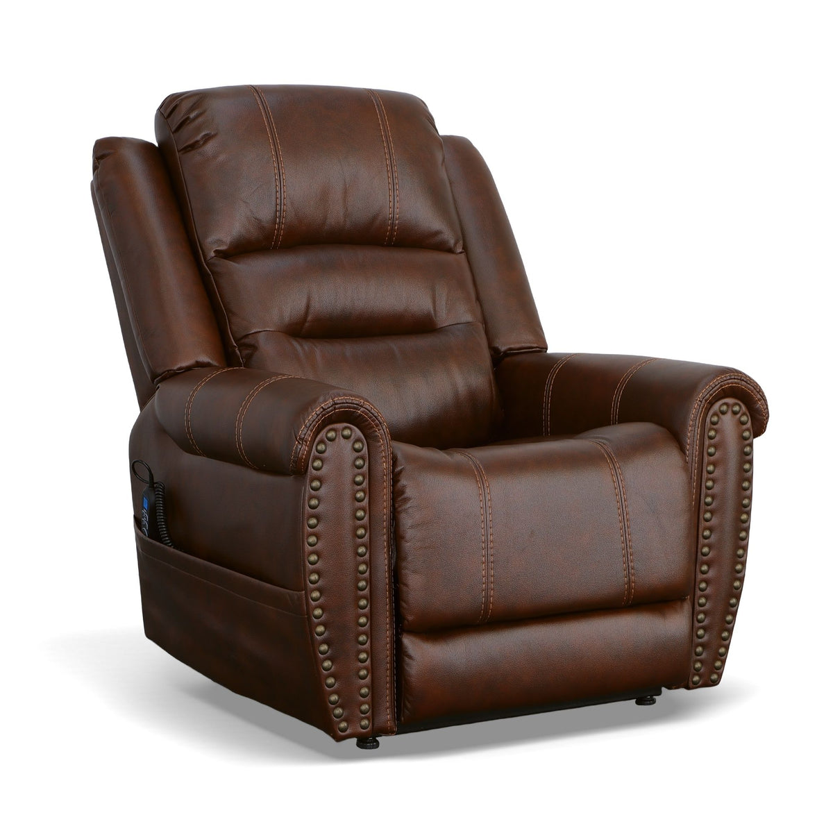Oscar - Power Lift Recliner With Right-Hand Control & Power Headrest - Pumpernickel