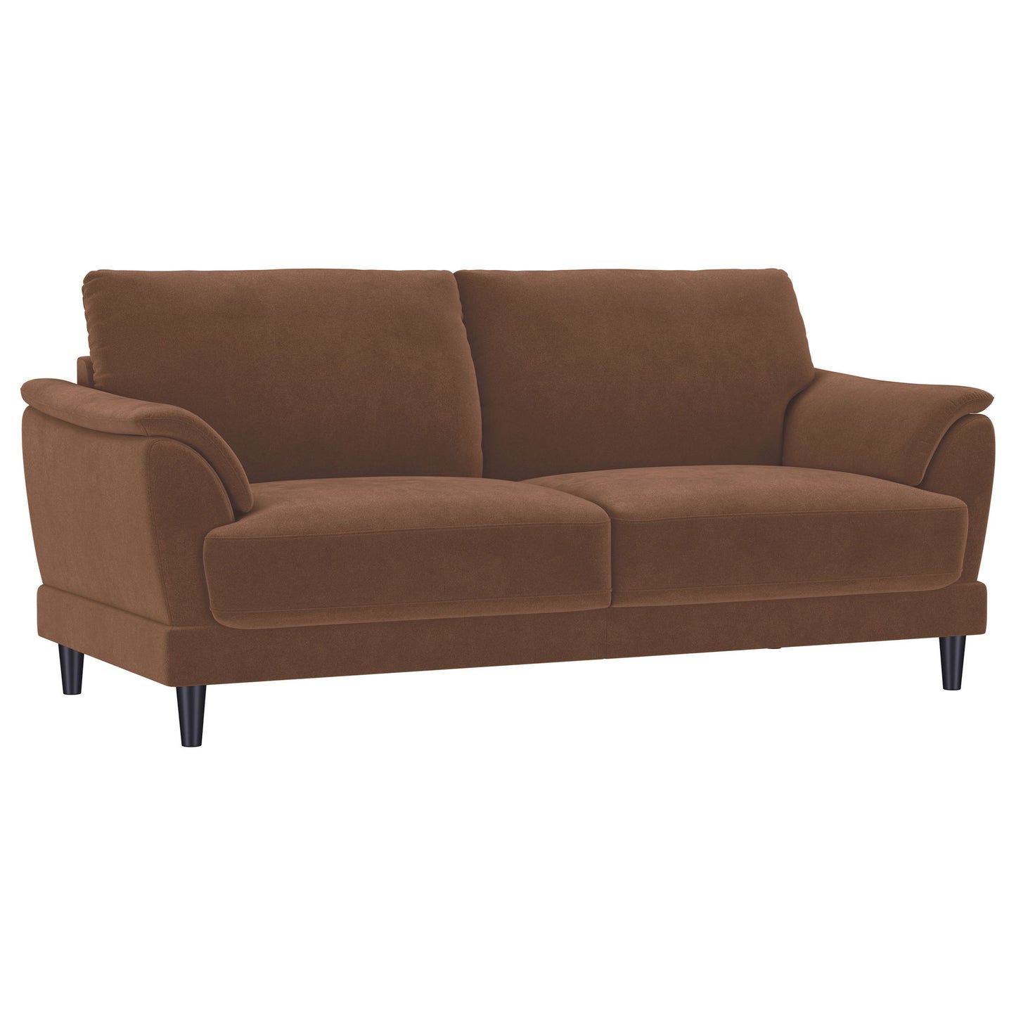 Dania - Sofa With Tufted Arms - Rust