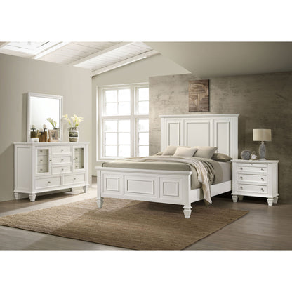 Dennis - 4 Piece Eastern King Bedroom Set - Cream White