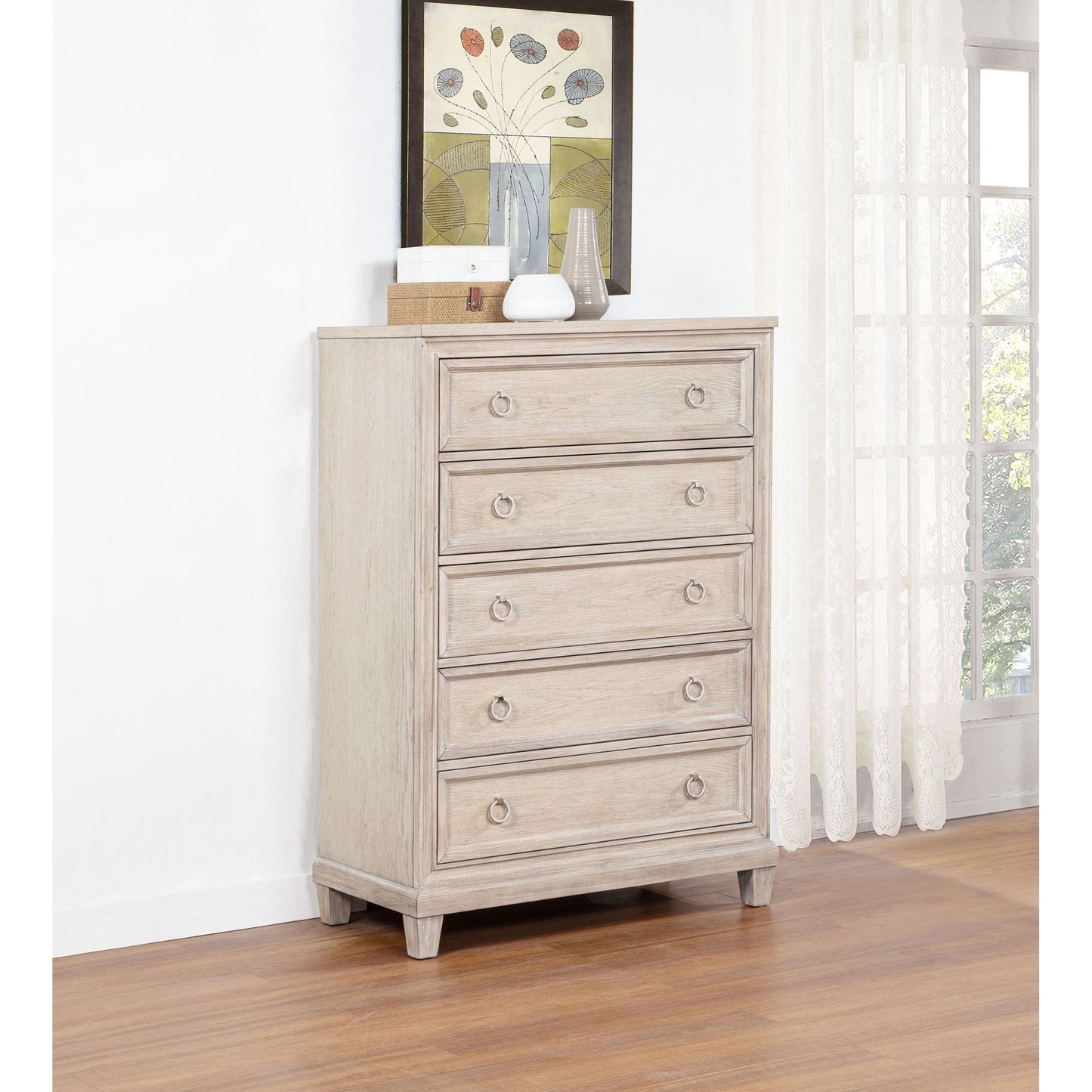 Wedner - 5 Drawer Chest - Oak