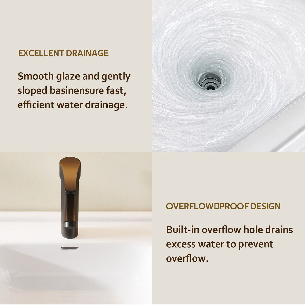 Floating Bathroom Vanity Combo, Wall Mounted Cabinet With Sink & Soft Close Doors For Small Bathrooms