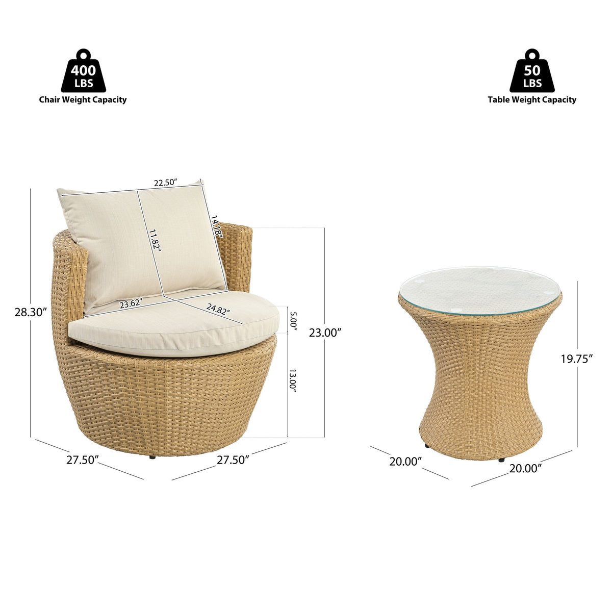 Kono - Chat Set Outdoor Furniture