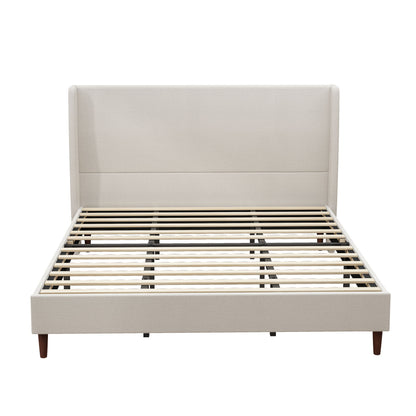 Upholstered Bed & High Headboard Design