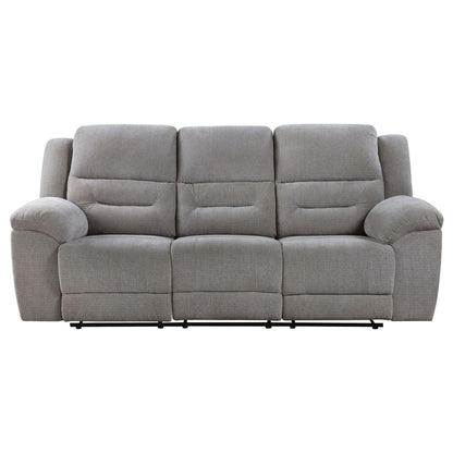 Sebring - Reclining Sofa With Manual Recline - Gray