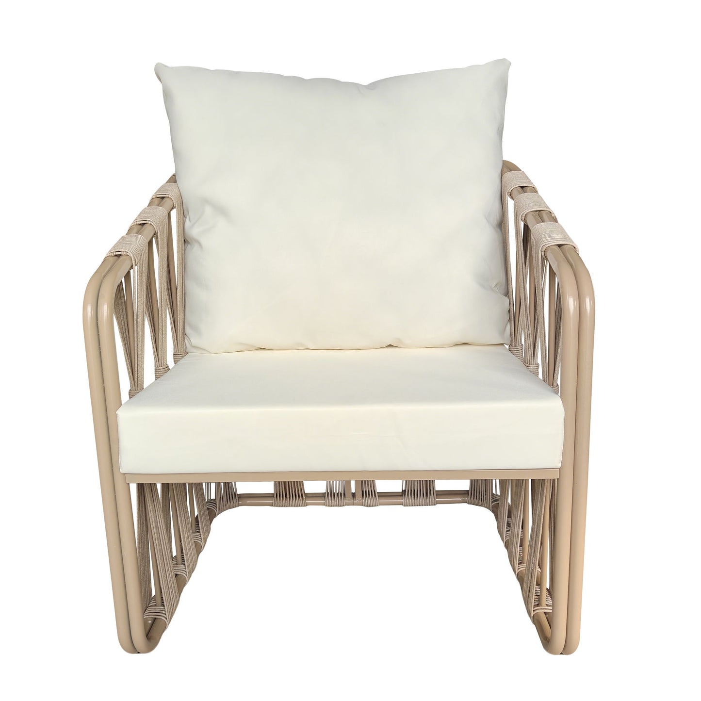 Chair With Cushion (Set of 2) - Beige