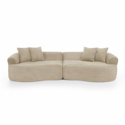 4 Seater Curved Cloud Sectional Sofa