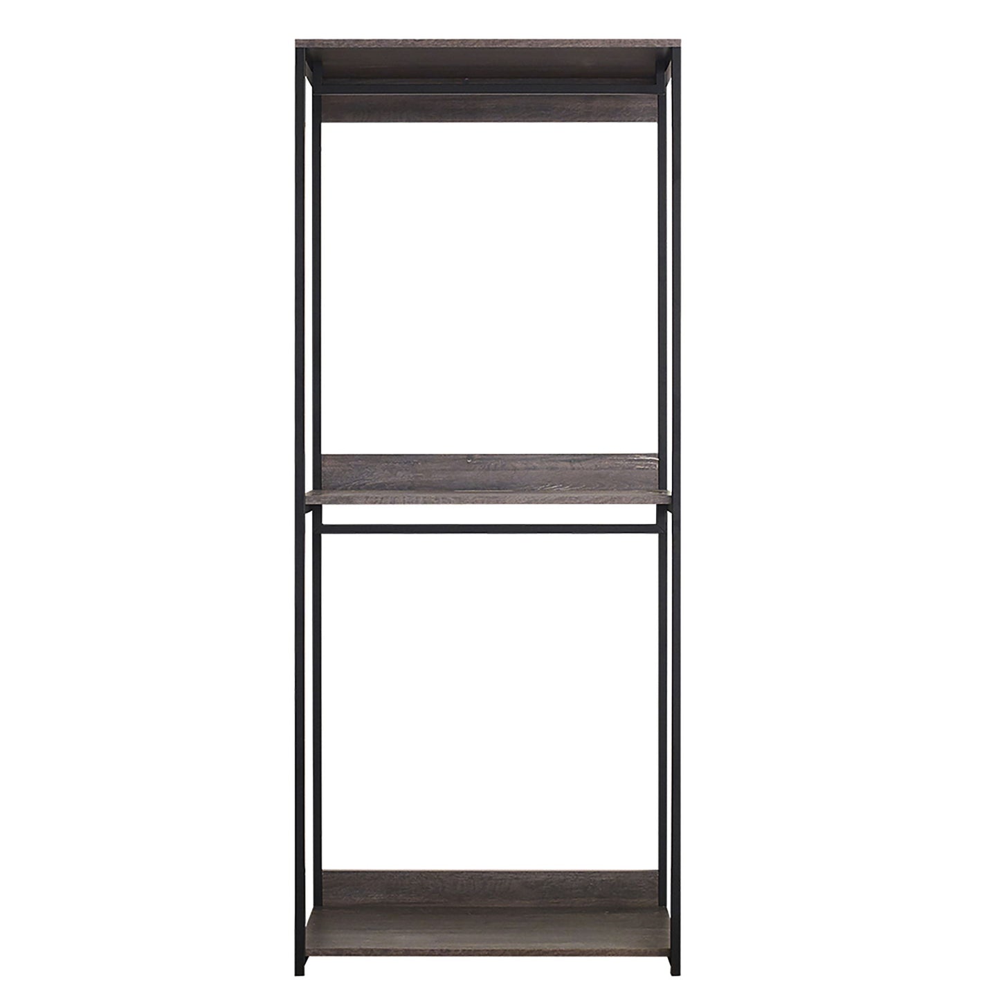 Monica - Farmhouse Industrial Wood Walk In Closet
