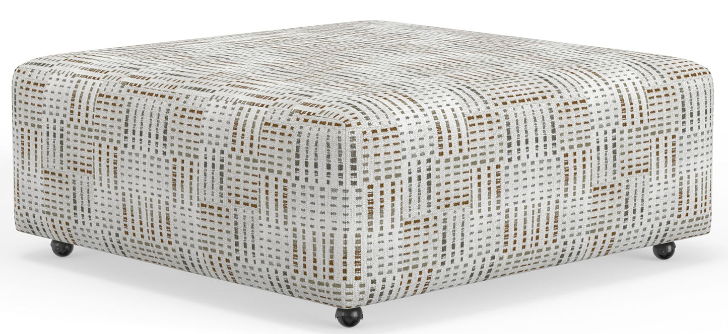 Kellen - Castered Cocktail Ottoman - Morocco