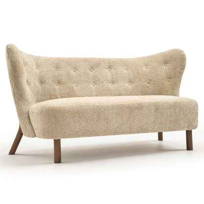 Nordic Chair Laid Back Loveseats With Curved Backres, No Armrests