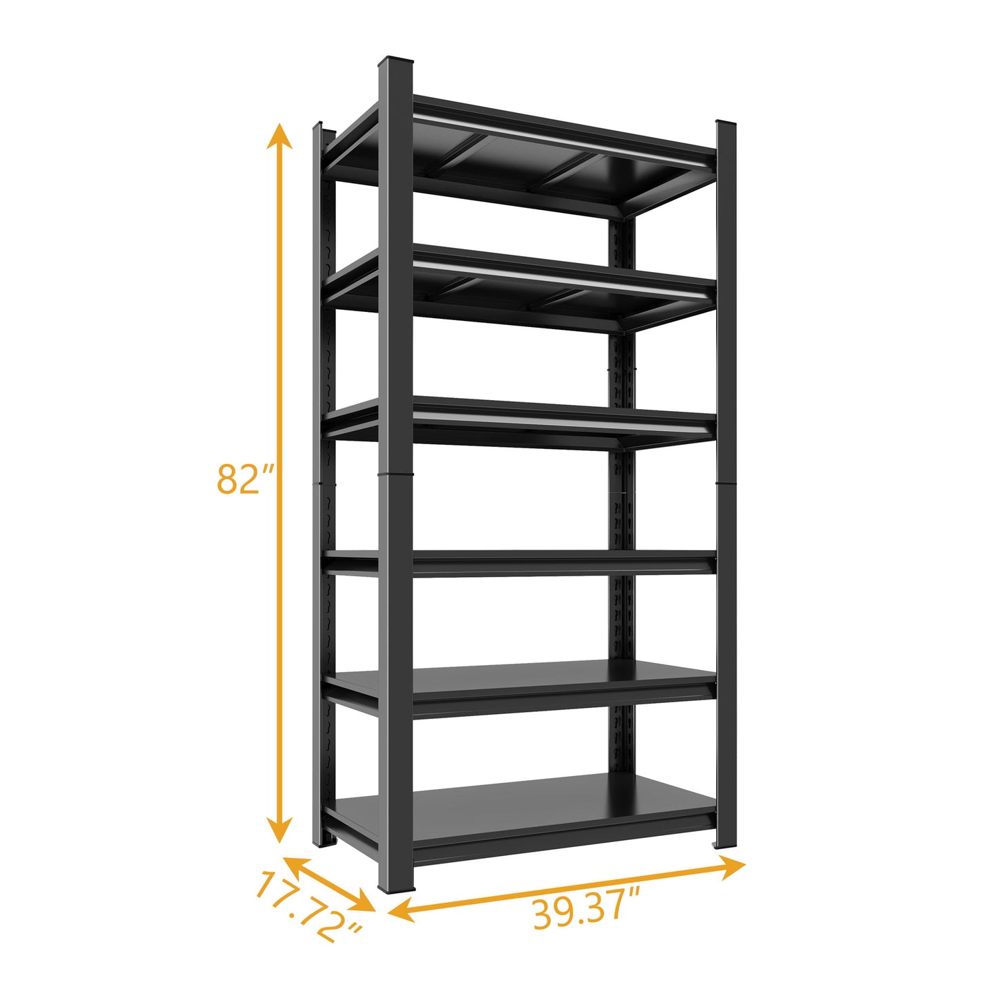 Tall Storage Shelf, Adjustable Height Storage Rack