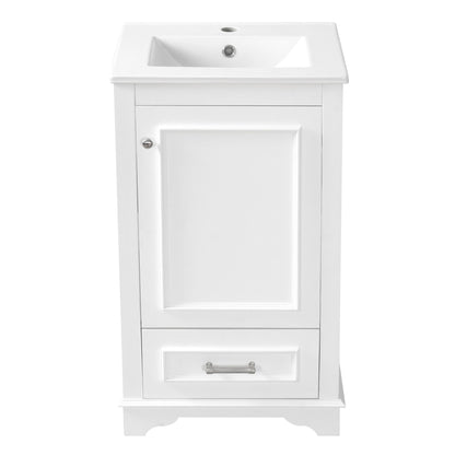 20" Bathroom Vanity With Sink, 1 Drawer, Freestanding Single Set