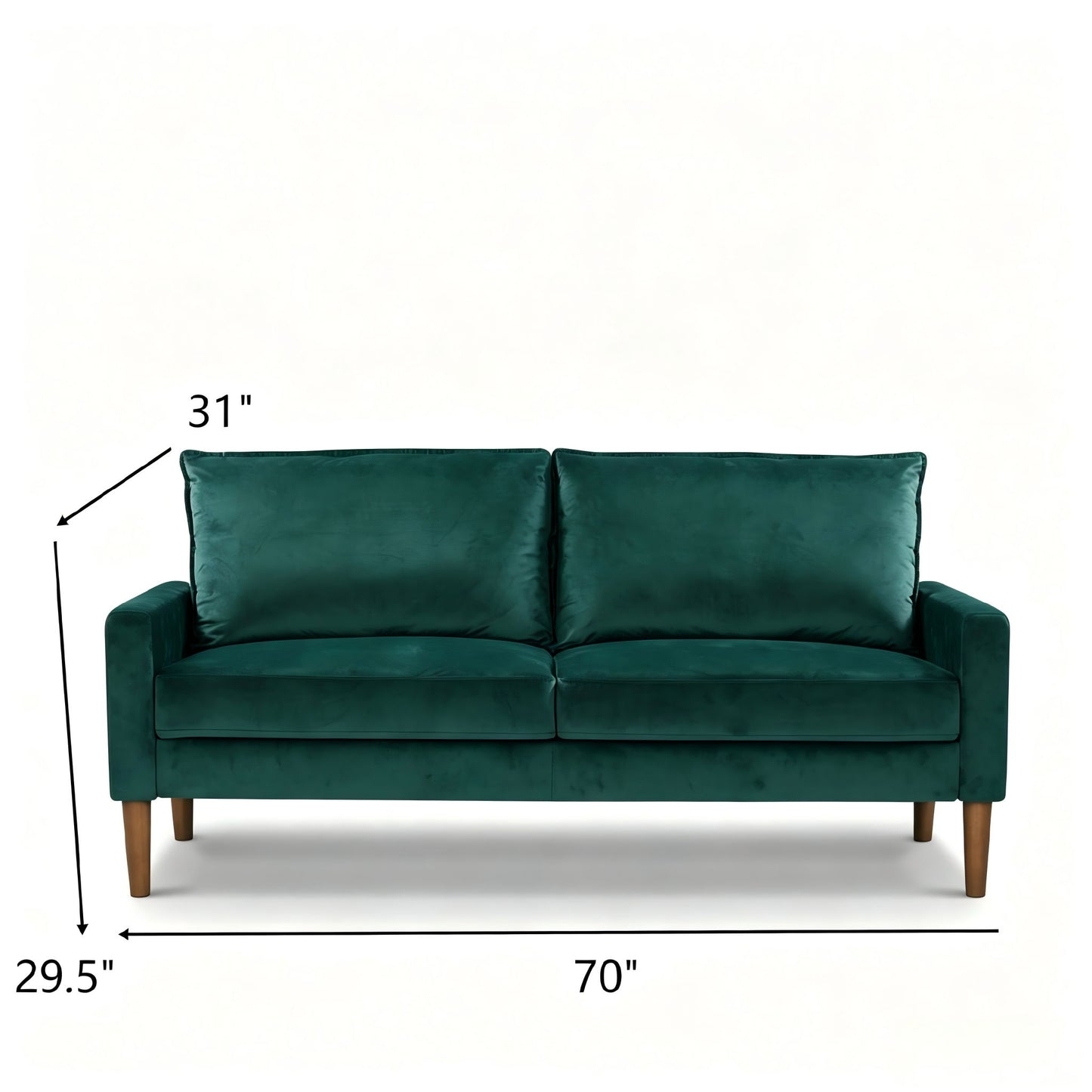 Upholstered Sofa, 3 Seater Couch For Living Room