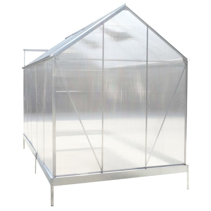 Polycarbonate house, Heavy Duty Outdoor Aluminum Walk-In House Kit With Rain Gutter, Vent And Door For Backyard Garden