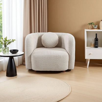 Japandi Style Accent Square Chair