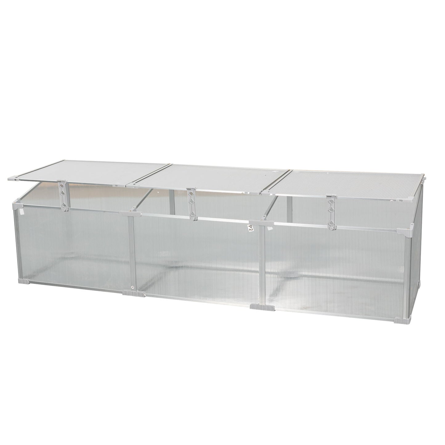 Polycarbonate Greenhouse For Outdoors In Winter - Silver