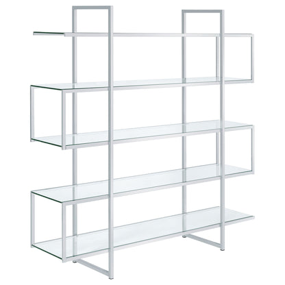 Harison - 5 Shelf Bookshelf - Clear