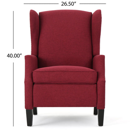 Westeros Wing Back Fabric Upholstered Recliner