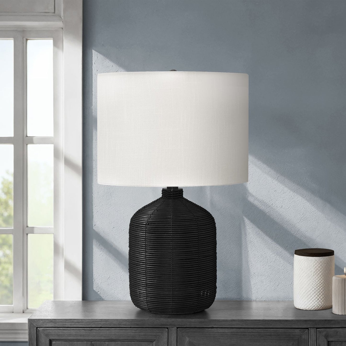 Lighting, Table Lamp, Rattan, Modern