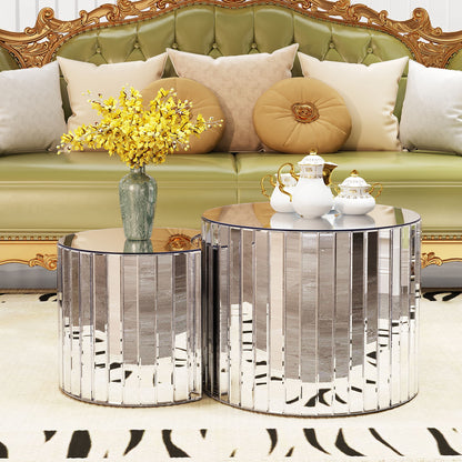 Coffee Table - Silver / Mirror