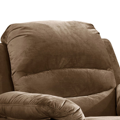 Electric Recliner Chair With USB Port And Gentle Lumbar Massage - Brown