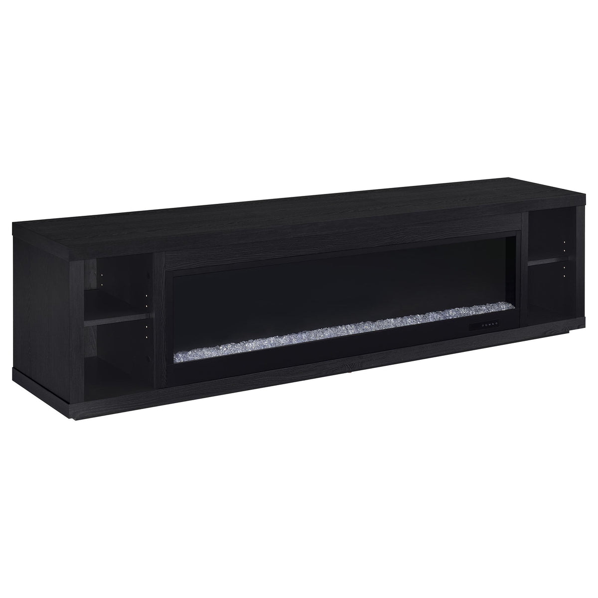 Joselyn - Fireplace TV Stand With Flame Visualizer - Black
