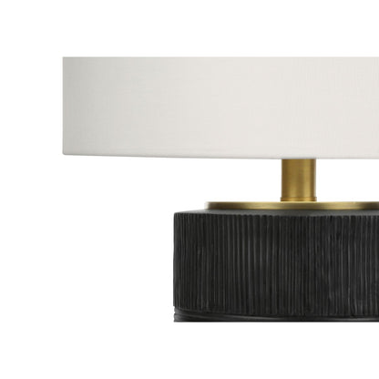 Table Lamp, Lighting, Resin, Contemporary - Black / Cream