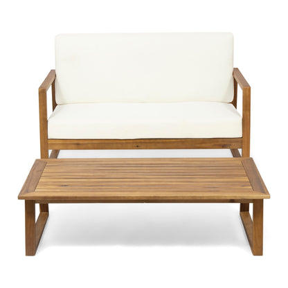 4 Person Outdoor Seating Group With Water Resistant Cushions