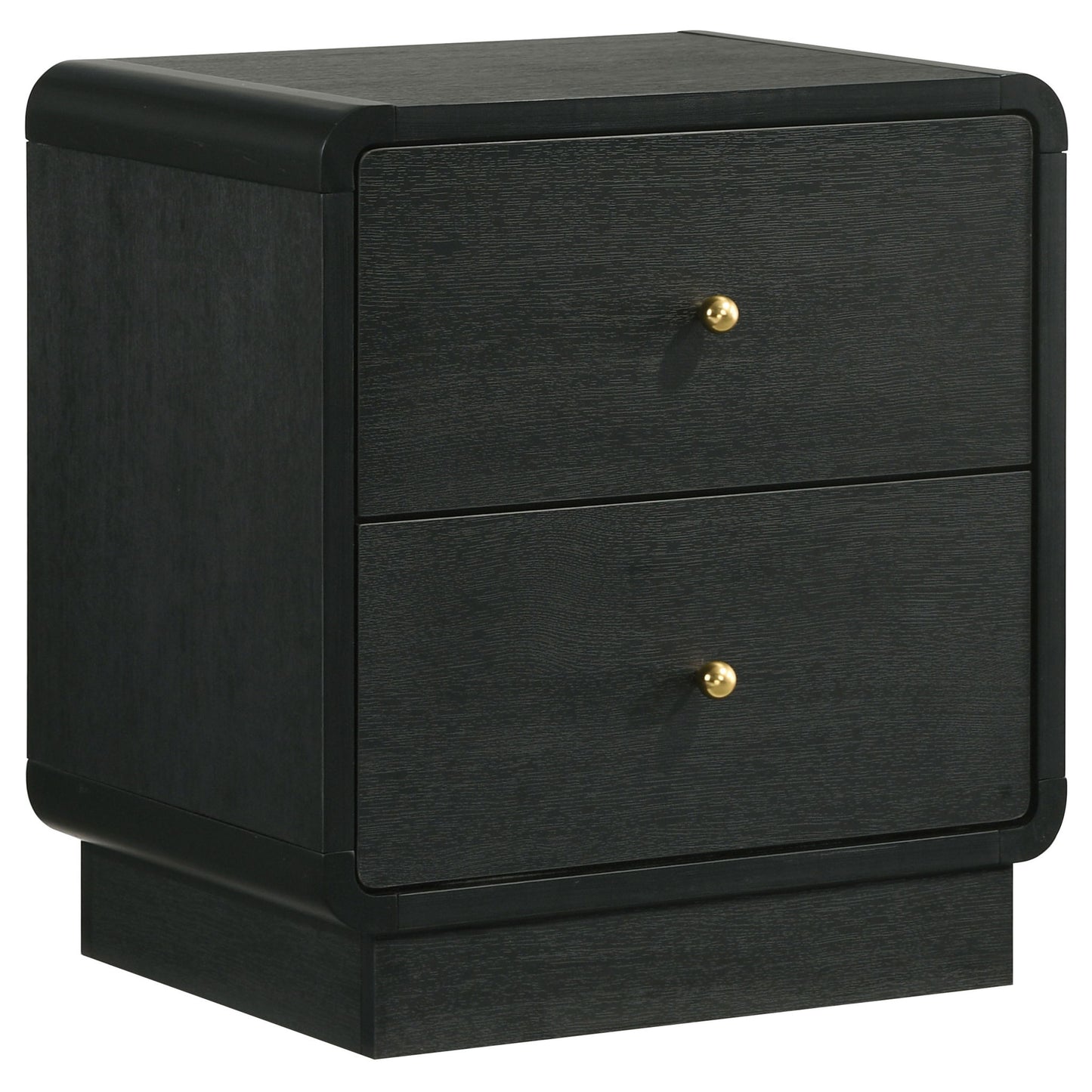 Burton - 2 Drawer Nightstand - Black